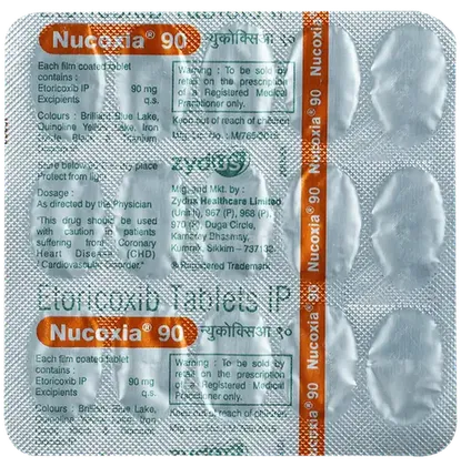 nucoxia 90mg tablet 15's